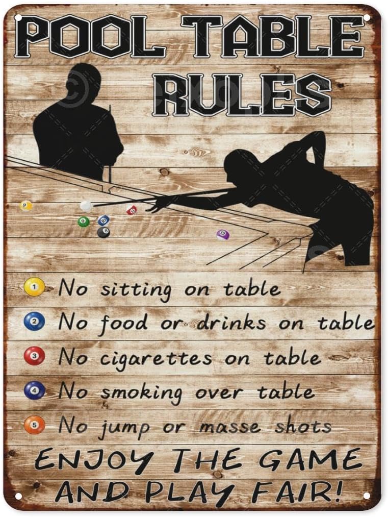 Men Accessories Rule - Papan Tanda Logam Vintage untuk Aturan