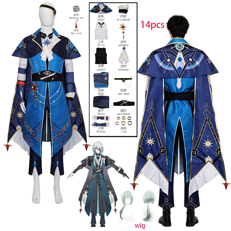 Men Accessories For Party - Kostum Cosplay WHH Anime Game Honkai