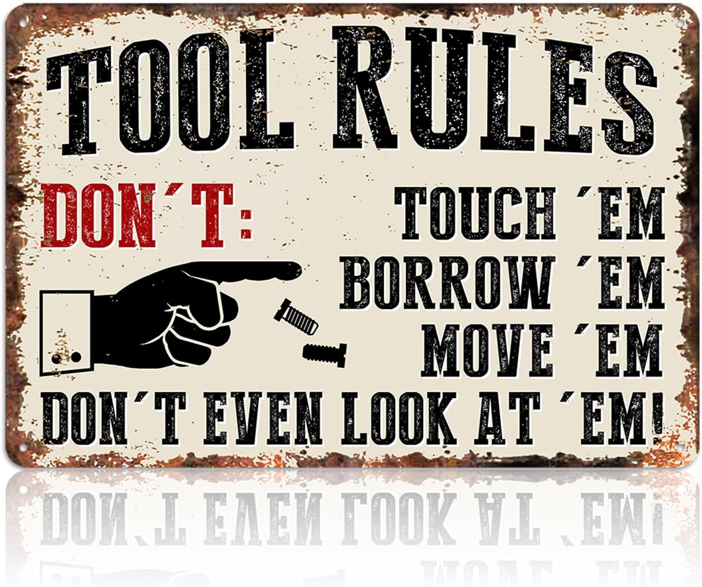 Papan Tanda Garasi Dekorasi Di - Men Accessories Rule ulasan dan harga