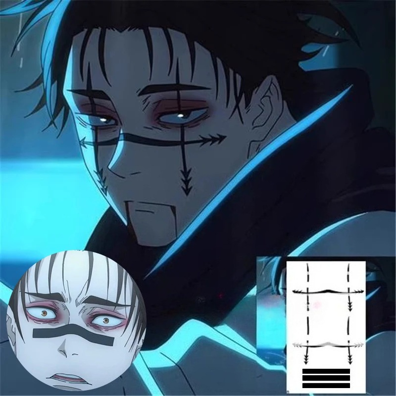 Stiker Tato Choso Anime Jujits - Men Accessories For Party ulasan dan harga
